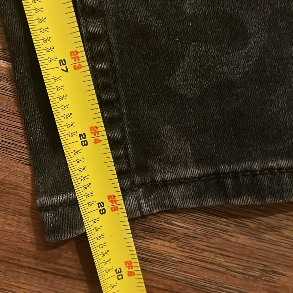 Free People Camo High Waist Denim Long & Lean Jeans Size 27R - Picture 8 of 8